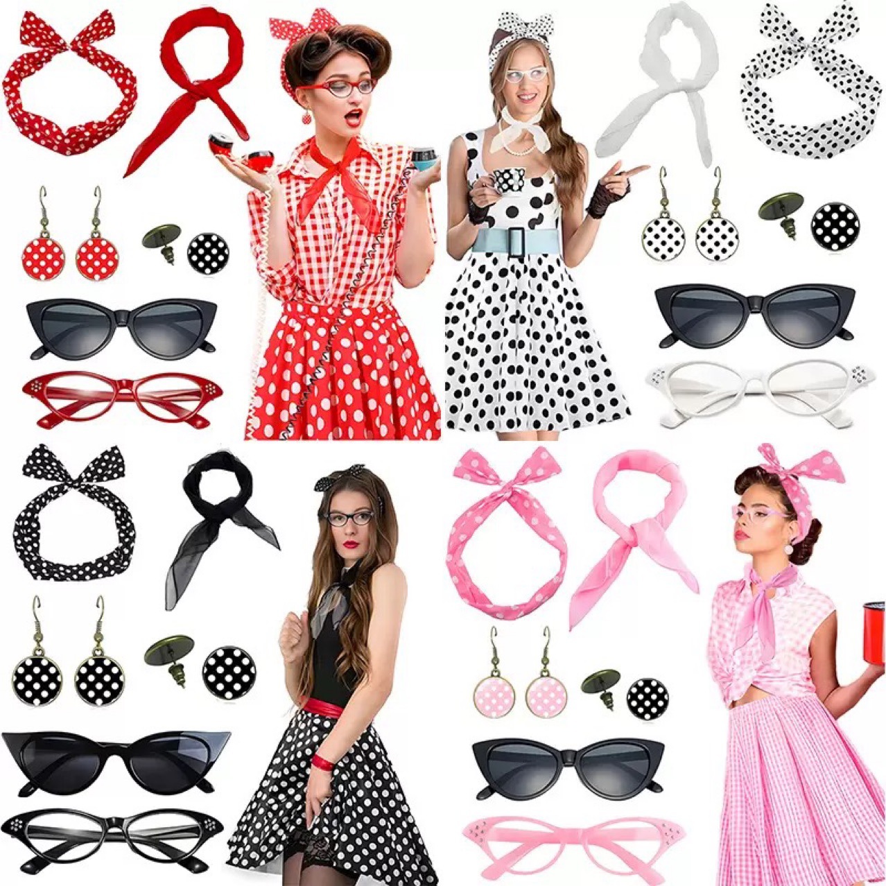 Women'S Accessories In The 1950S - زي نسائي للحفلات بأسلوب الهيبي الرجعي